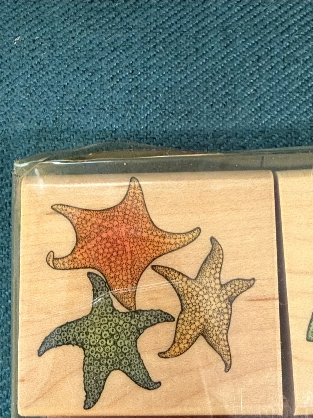 Hero Arts Ocean Animals Wooden Rubber Stamp Set — Whale, Turtle, Dolphin, Otter